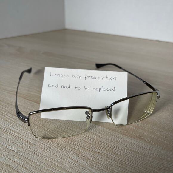 Ray-Ban RB6178 2502 Eyeglasses Silver Metal Frames Half Rim Flex Hinge 51-19-140 - Picture 1 of 8